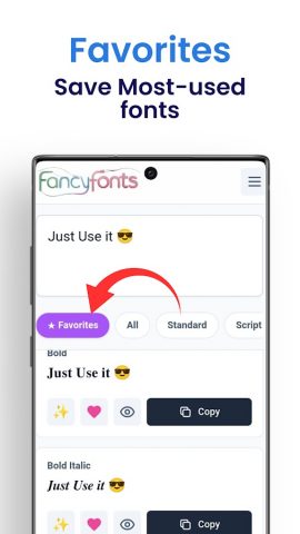 Font Generator — Fancy Text для Android — скриншот 5