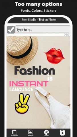 Font Studio текст к фотографии для Android — скриншот 2