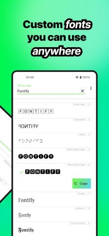 Fontify — Fonts for Instagram для Android — скриншот 2