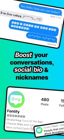 Fontify — Fonts for Instagram для Android — скриншот 3