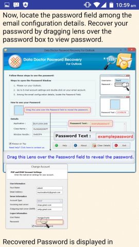 Forgot Password Recovery Help для Android — скриншот 2