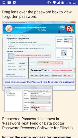 Forgot Password Recovery Help для Android — скриншот 3