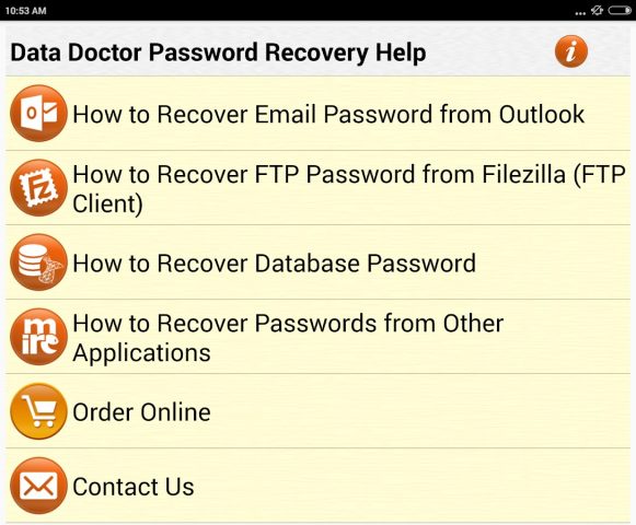 Forgot Password Recovery Help для Android — скриншот 5