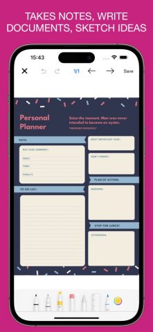 FoxNotes — Конспектировщик для iOS — скриншот 1