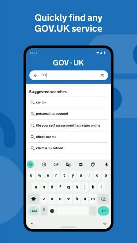 GOV.UK для Android — скриншот 5