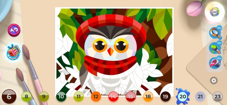 Gallery: Раскраска по номерам для iOS — скриншот 1