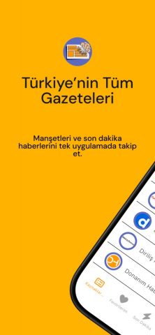 Gazeteler TR для iOS — скриншот 1