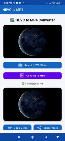 HEVC to MP4 Converter для Android — скриншот 4