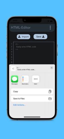 HTML Editor — .html Editor для iOS — скриншот 2