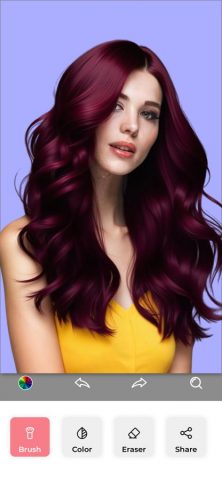 Haircut Filter Dye My Hair для iOS — скриншот 4