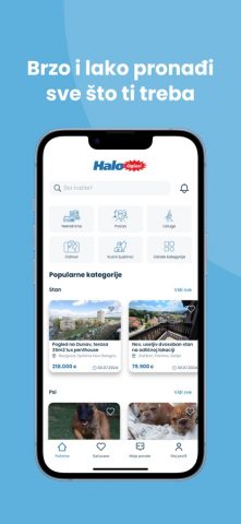 Halo Oglasi для iOS — скриншот 1