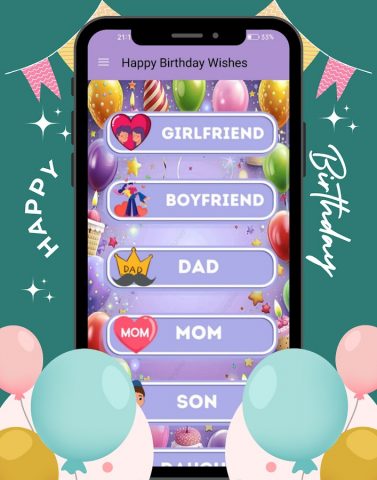 Happy Birthday Wishes 2025 для Android — скриншот 1