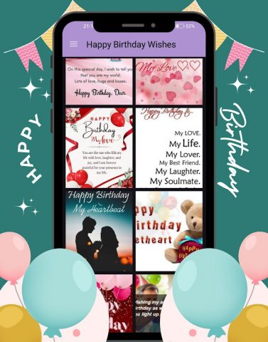 Happy Birthday Wishes 2025 для Android — скриншот 2