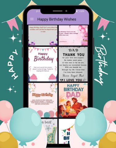 Happy Birthday Wishes 2025 для Android — скриншот 5