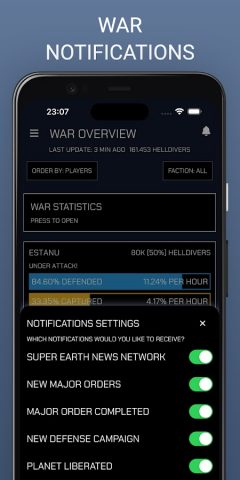 Helldivers 2 Orders для Android — скриншот 4
