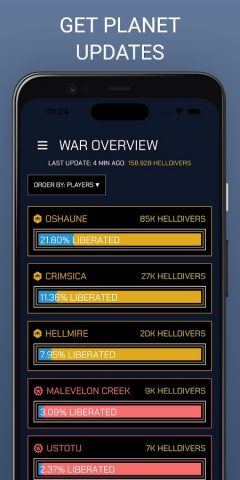 Helldivers 2 Orders для Android — скриншот 5