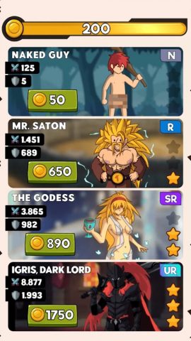 Hero Hero Clicker — Idle RPG для Android — скриншот 1