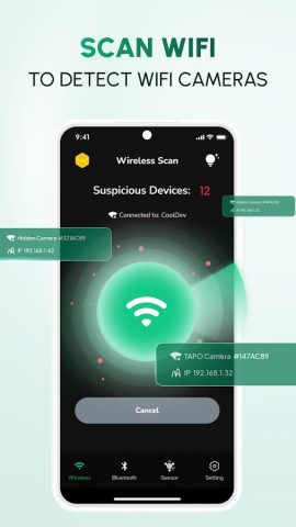 Hidden Camera Detector Cam Spy для Android — скриншот 3
