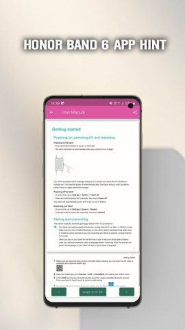Honor Band 6 App hint для Android — скриншот 5