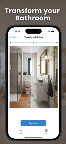 ИИ Дизайн Ванной для iOS — скриншот 2
