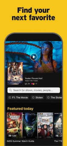 IMDb: Movies & TV Shows для Android — скриншот 1