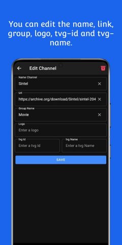 IPTV List Editor для Android — скриншот 3
