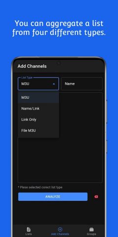 IPTV List Editor для Android — скриншот 4