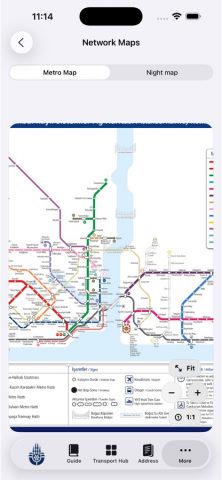 Istanbul Subway Map для iOS — скриншот 2