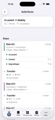 Istanbul Subway Map для iOS — скриншот 4