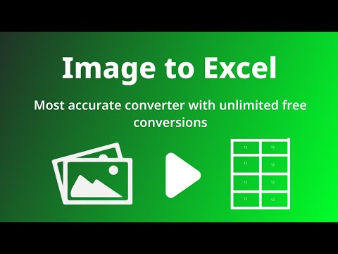 Изображение в, Image to Excel для Android — официальный трейлер