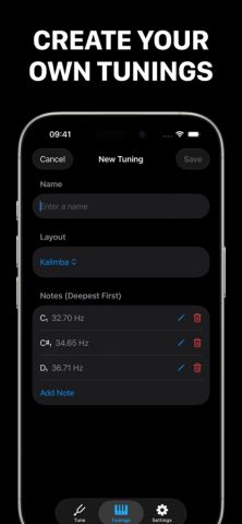 Kalimba Tuner для iOS — скриншот 3
