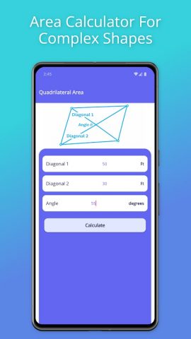 Калькулятор площади фигуры для Android — скриншот 4