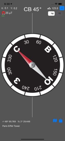 Компас и GPS для iOS — скриншот 1