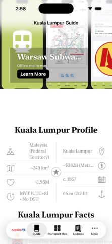 Kuala Lumpur Subway Map — скриншот 4