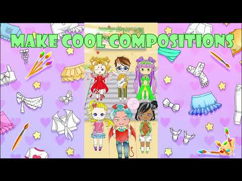 Куклы Чиби: Раскраски Одевалки для Android — официальный трейлер