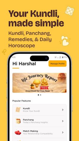 Kundli — Astrology & Horoscope для Android — скриншот 1