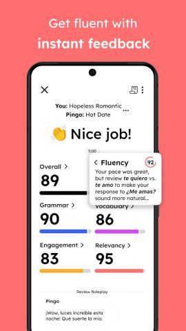 Language Learning: Pingo AI для Android — скриншот 4