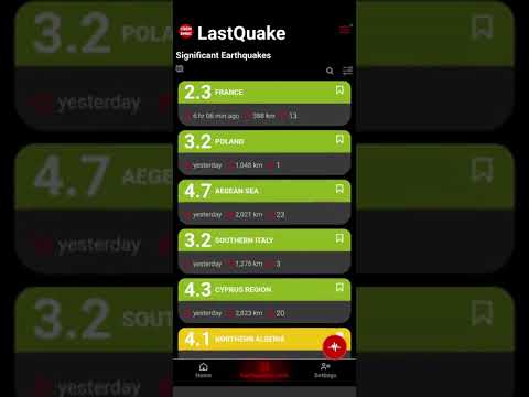 LastQuake для Android — официальный трейлер