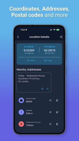 Latitude Longitude Finder для Android — скриншот 2