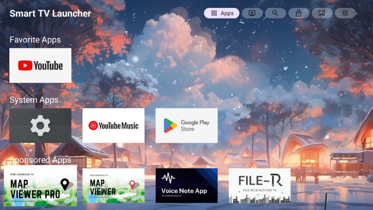 Лаунчер для смарт-ТВ для Android — скриншот 2