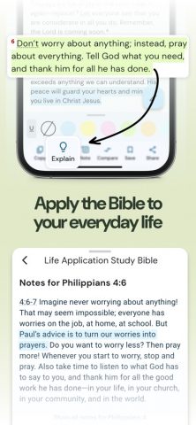Life Application Study Bible для iOS — скриншот 2
