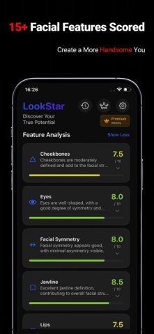 LookStar Рейтинг AI: Лица для iOS — скриншот 3