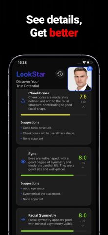 LookStar Рейтинг AI: Лица для iOS — скриншот 4