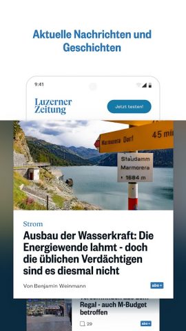 Luzerner Zeitung для Android — скриншот 1