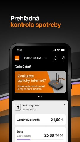 Môj Orange для Android — скриншот 1