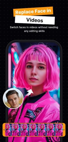 Mango Face Swap Video для Android — скриншот 1