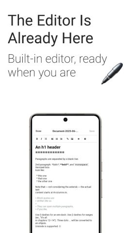 Markdown to PDF Fast Converter для Android — скриншот 3