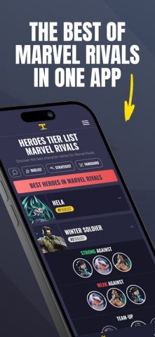 Marvel Rivals Tier List для iOS — скриншот 1