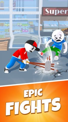 Merge Fighting: уличные драки для Android — скриншот 1