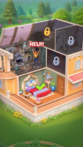Merge Hotel Empire: Дизайн — скриншот 5